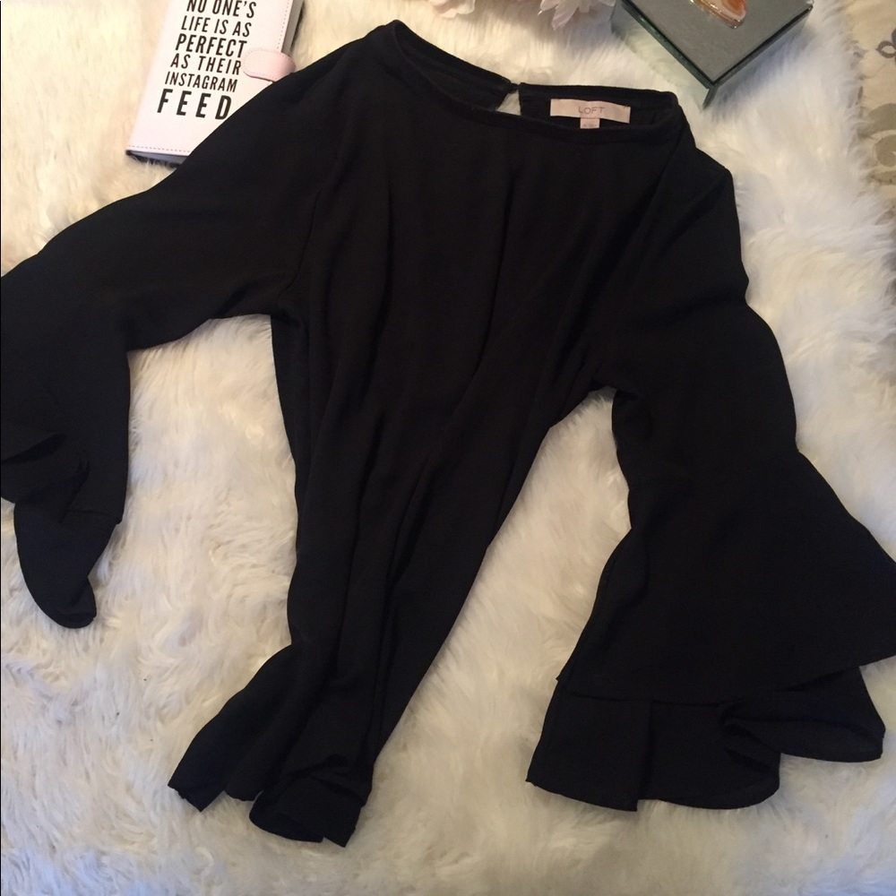 LOFT Bell Sleeve Blouse